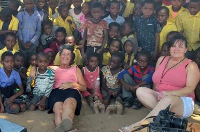 Terry and Sharon with Kids in Nam